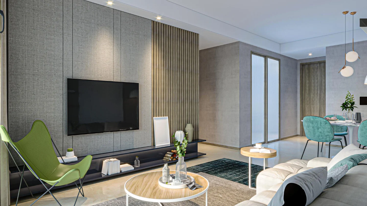 ديكور جدار التلفاز